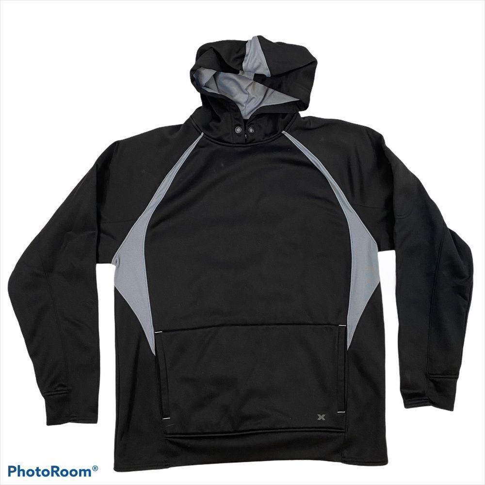 Xersion Men’s Black‎ and Grey Hoodie Size Large